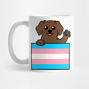 Love is Love Puppy - Brown Lab Trans Mug